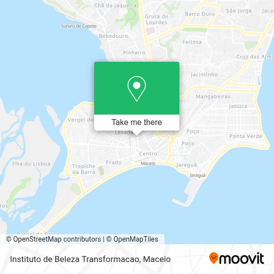 Instituto de Beleza Transformacao map