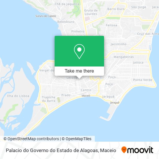 Mapa Palacio do Governo do Estado de Alagoas