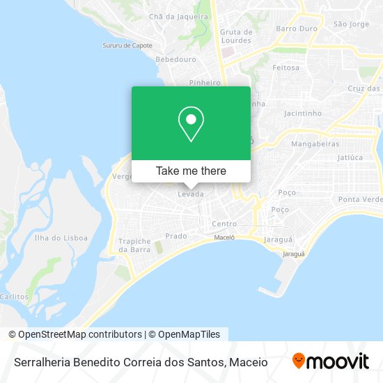 Mapa Serralheria Benedito Correia dos Santos