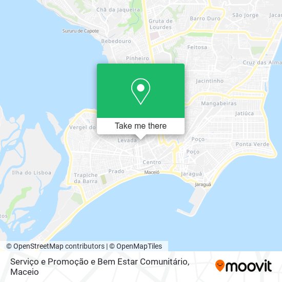 Serviço e Promoção e Bem Estar Comunitário map