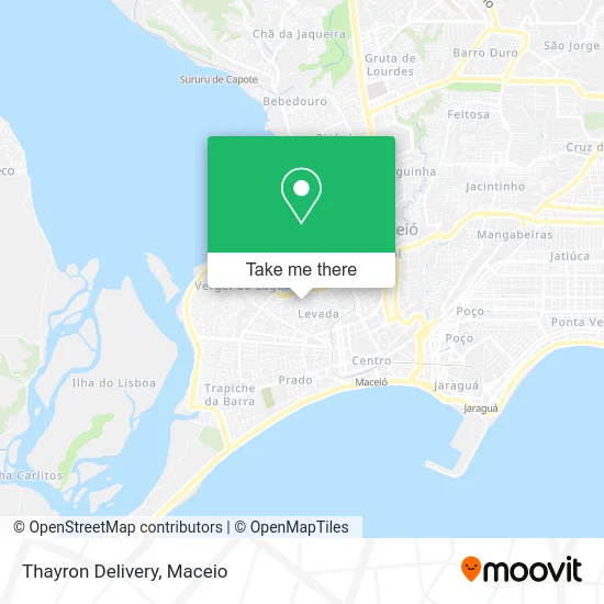 Thayron Delivery map