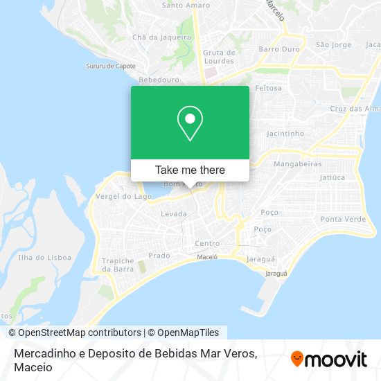 Mapa Mercadinho e Deposito de Bebidas Mar Veros