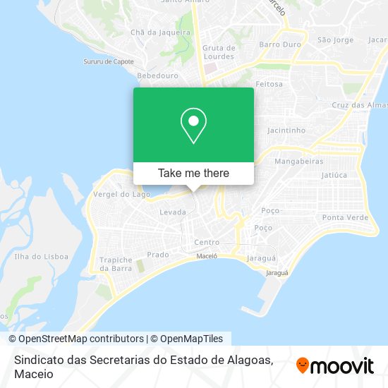 Sindicato das Secretarias do Estado de Alagoas map