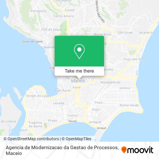 Agencia de Modernizacao da Gestao de Processos map