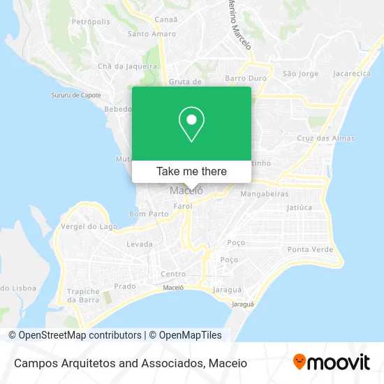 Campos Arquitetos and Associados map