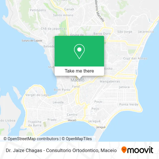 Dr. Jaize Chagas - Consultorio Ortodontico map