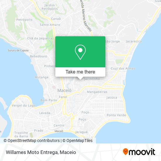 Willames Moto Entrega map