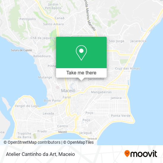 Atelier Cantinho da Art map