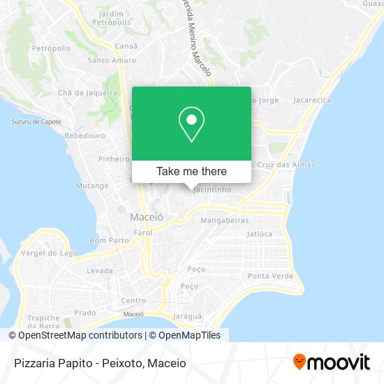 Pizzaria Papito - Peixoto map