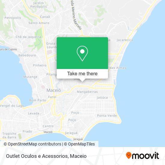 Outlet Oculos e Acessorios map