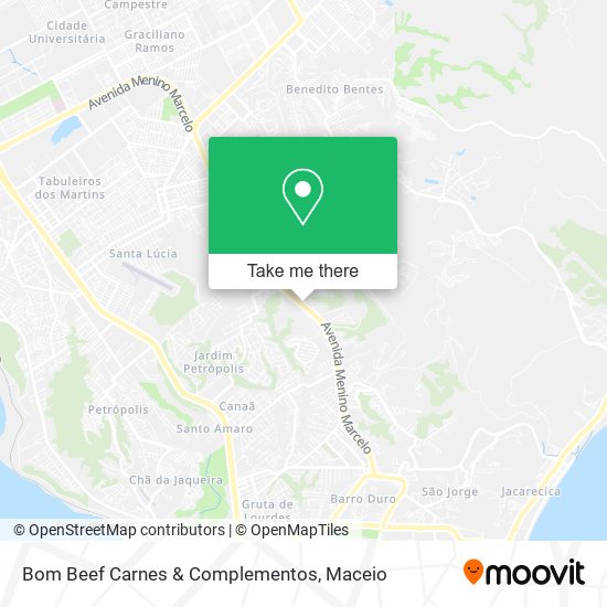 Mapa Bom Beef Carnes & Complementos