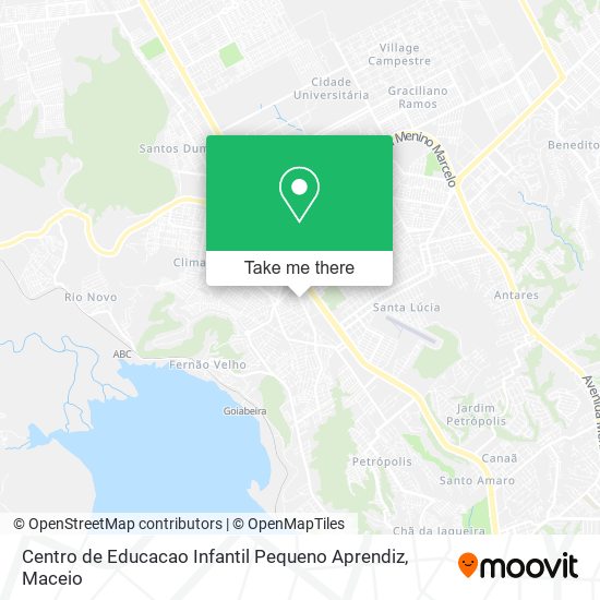 Mapa Centro de Educacao Infantil Pequeno Aprendiz