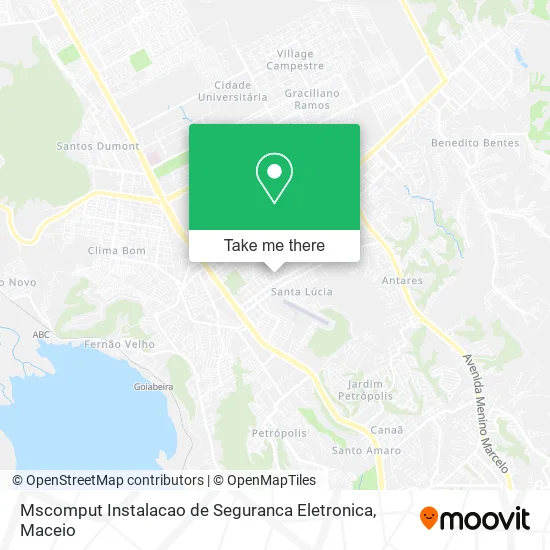 Mscomput Instalacao de Seguranca Eletronica map
