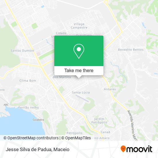 Jesse Silva de Padua map