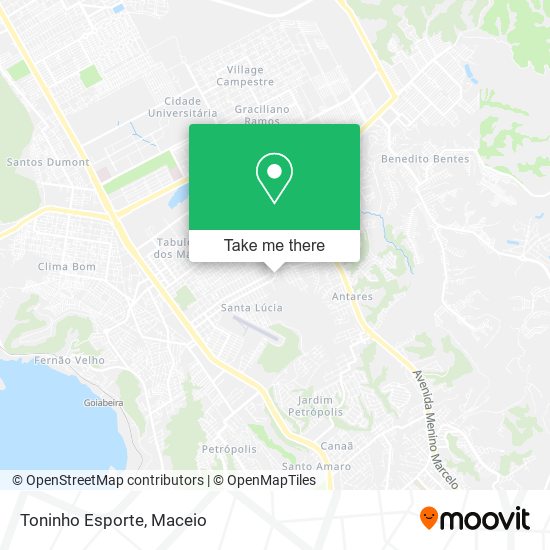Toninho Esporte map