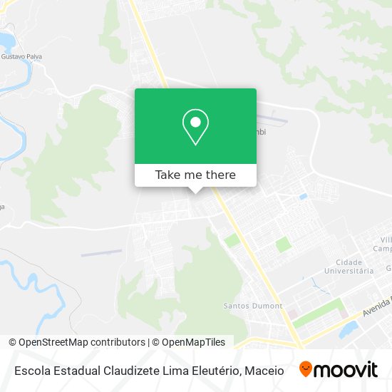 Mapa Escola Estadual Claudizete Lima Eleutério