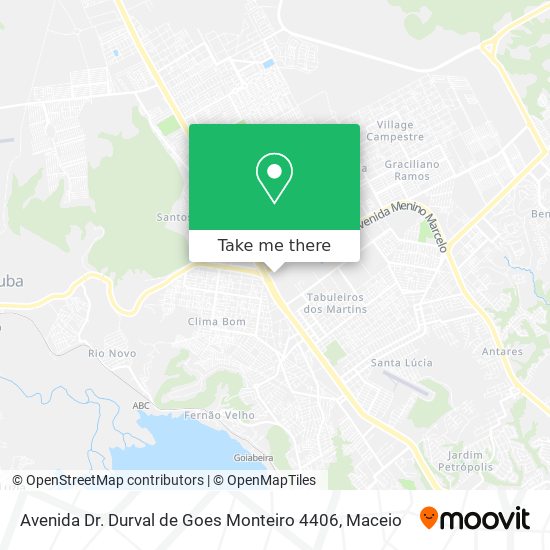 Mapa Avenida Dr. Durval de Goes Monteiro 4406
