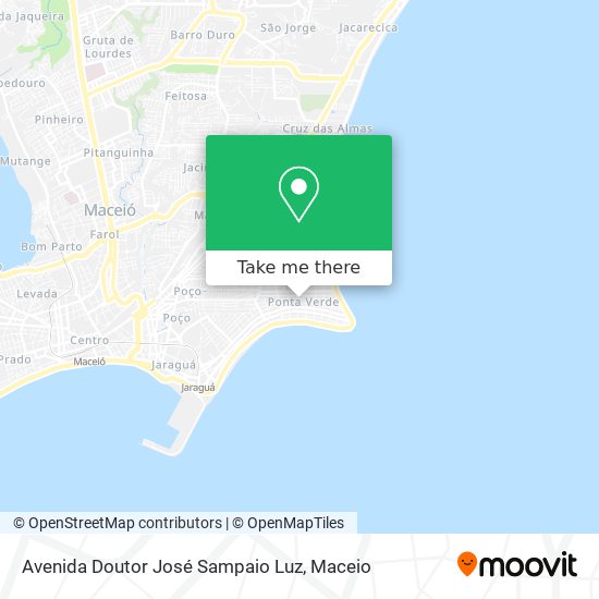 Mapa Avenida Doutor José Sampaio Luz