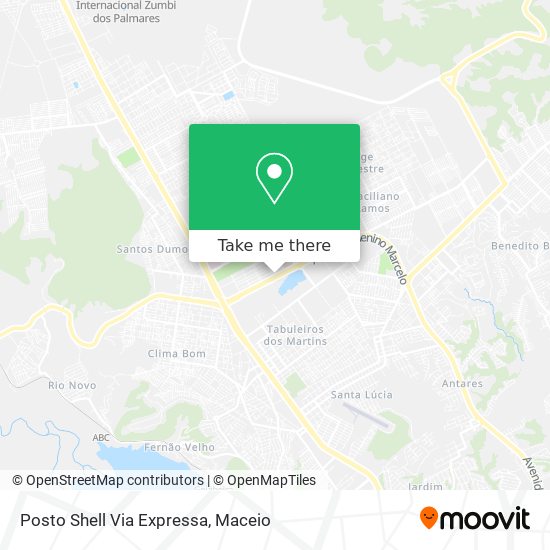 Posto Shell Via Expressa map