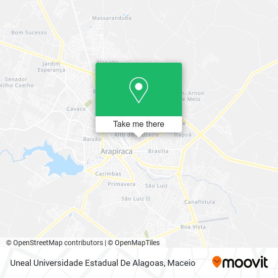 Uneal Universidade Estadual De Alagoas map