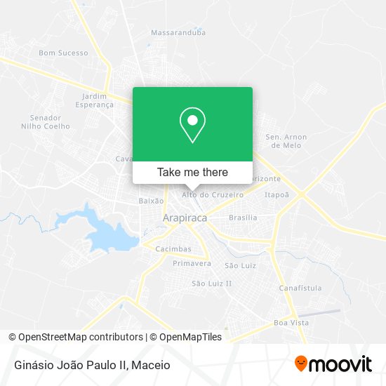 Ginásio João Paulo II map