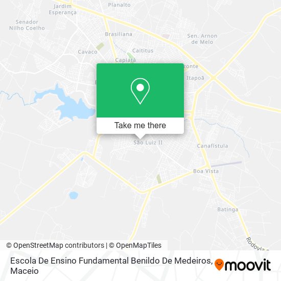 Mapa Escola De Ensino Fundamental Benildo De Medeiros