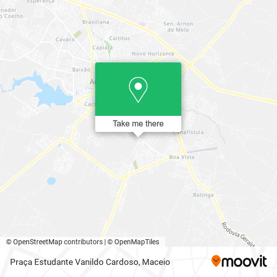 Praça Estudante Vanildo Cardoso map