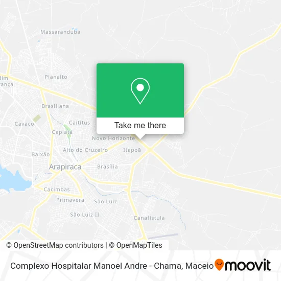 Complexo Hospitalar Manoel Andre - Chama map