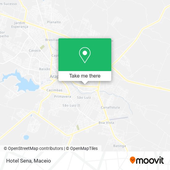 Hotel Sena map