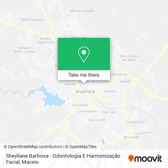 Sheyliane Barbosa - Odontologia E Harmonização Facial map