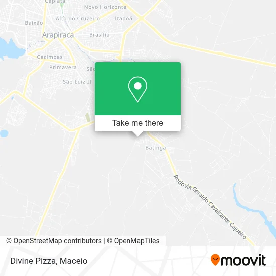Divina Pizza map