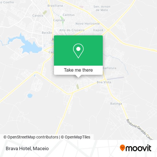 Brava Hotel map