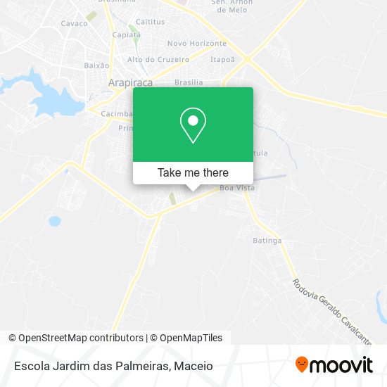 Escola Jardim das Palmeiras map