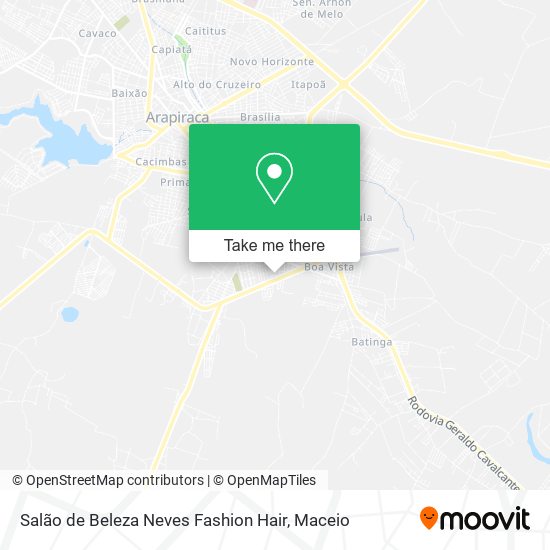 Salão de Beleza Neves Fashion Hair map