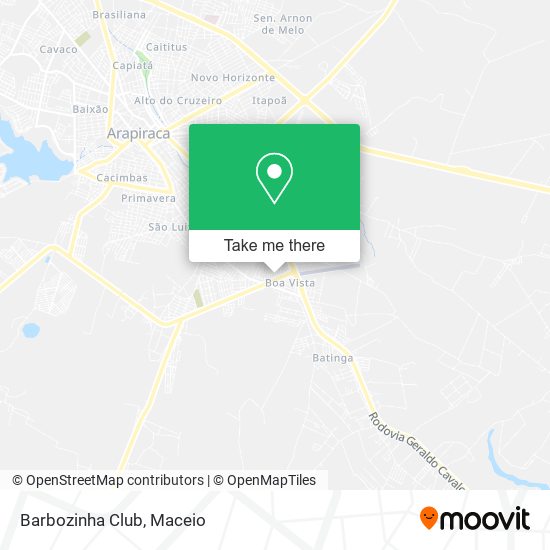 Mapa Barbozinha Club