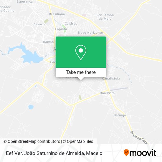 Eef Ver. João Saturnino de Almeida map