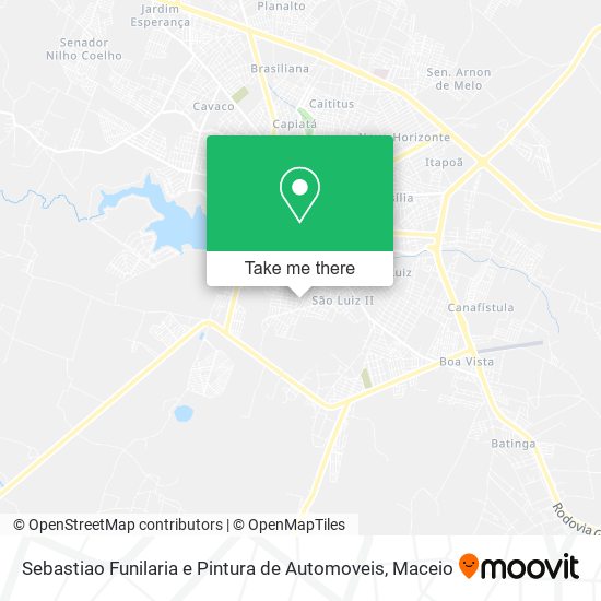 Sebastiao Funilaria e Pintura de Automoveis map