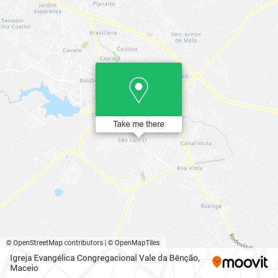 Igreja Evangélica Congregacional Vale da Bênção map