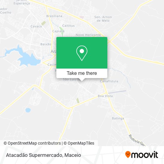 Atacadão Supermercado map