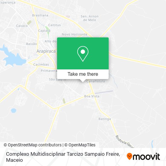 Complexo Multidisciplinar Tarcizo Sampaio Freire map