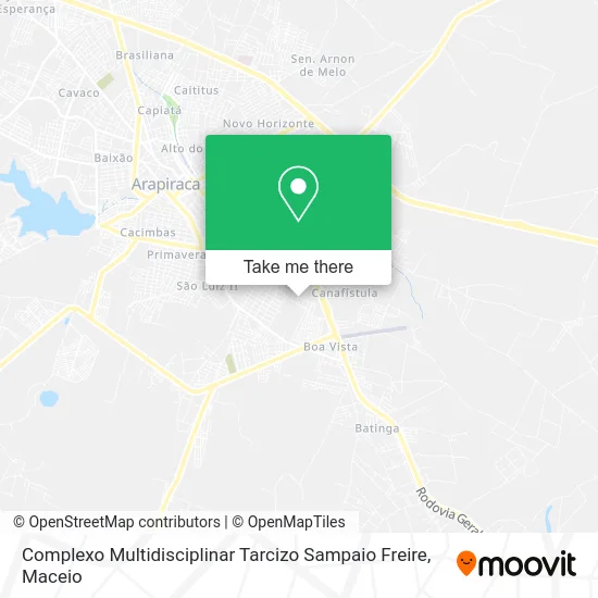 Complexo Multidisciplinar Tarcizo Sampaio Freire map