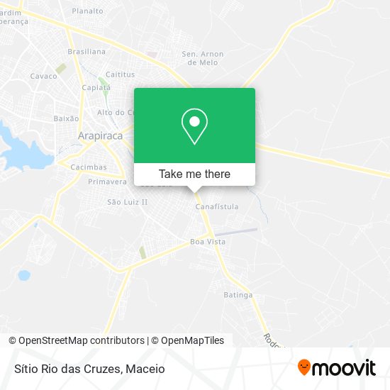 Sítio Rio das Cruzes map