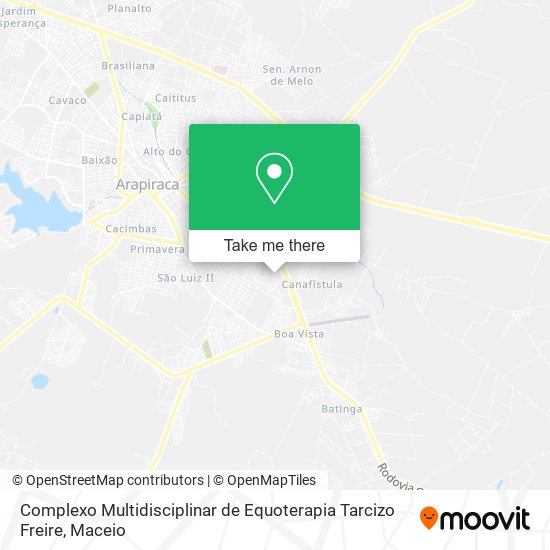 Complexo Multidisciplinar de Equoterapia Tarcizo Freire map