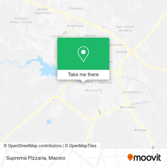 Suprema Pizzaria map