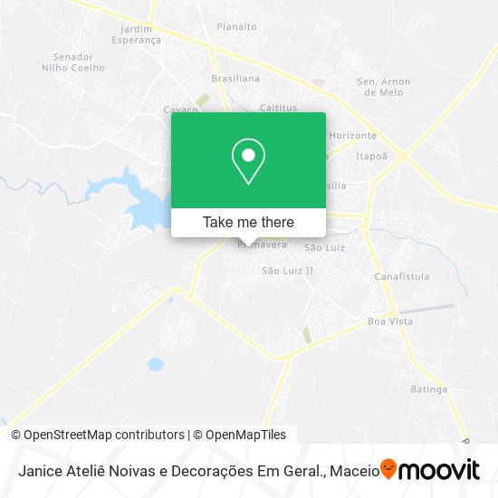 Janice Ateliê Noivas e Decorações Em Geral. map