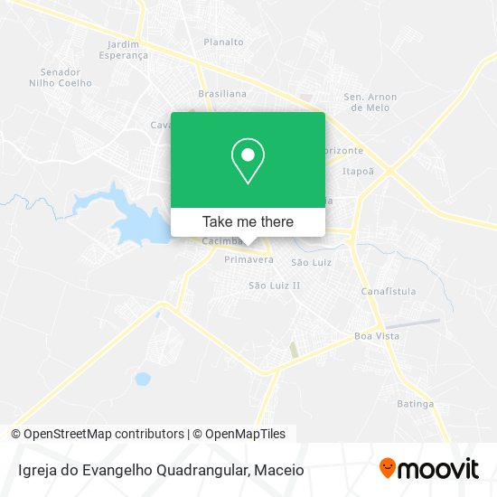 Mapa Igreja do Evangelho Quadrangular