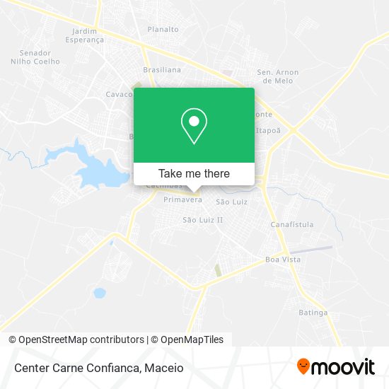 Center Carne Confianca map