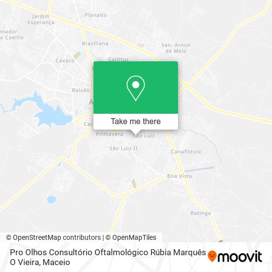 Pro Olhos Consultório Oftalmológico Rúbia Marquês O Vieira map