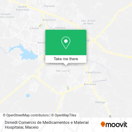 Dimedi Comercio de Medicamentos e Material Hospitalar map