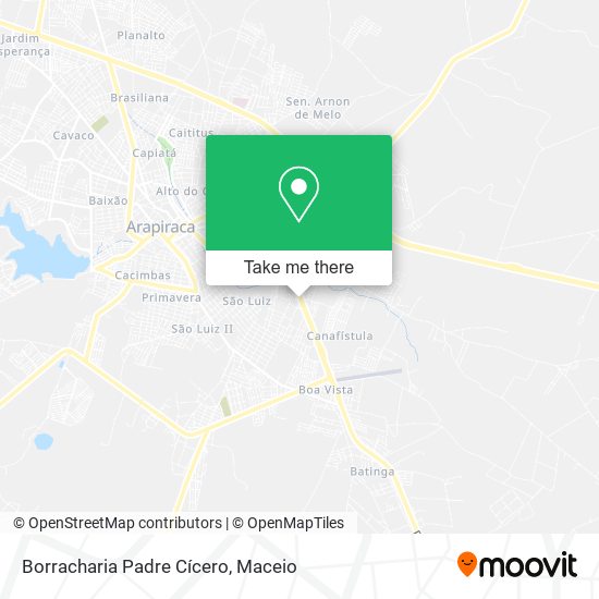 Borracharia Padre Cícero map
